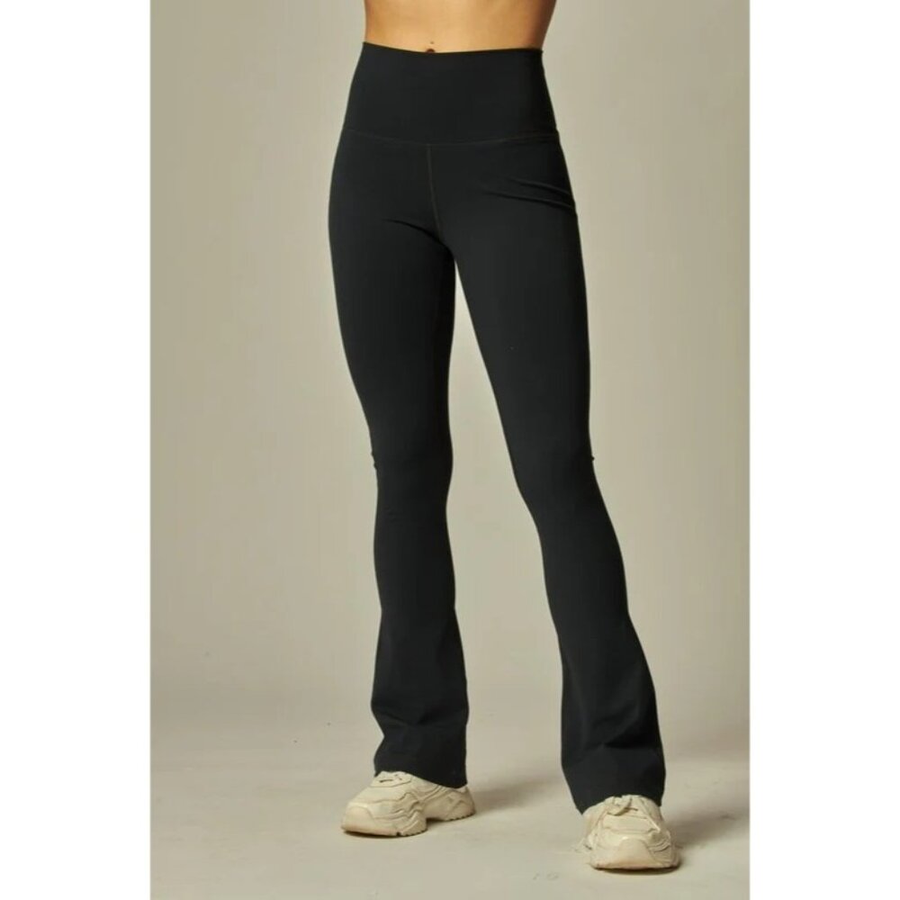 Love Poem Flare Leggings in Navy Blue - Size Small‎